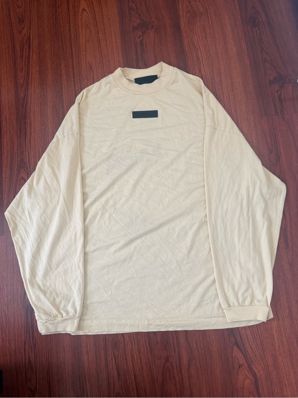 Men's Long Sleeve Crewneck Shirt - Cream